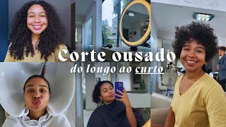 Corte cabelo cacheado bem curto - meu mais novo visual ✂️👩🏽‍🦱➰