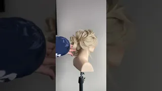 Технический узел в прическе  Technical knot in a hairstyle