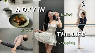 day in the life | grwm, ballet, cafes, shopping haul 🩰✨