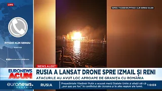 Atac cu drone lângă granița cu România: Rusia a lovit la Izmail și Reni