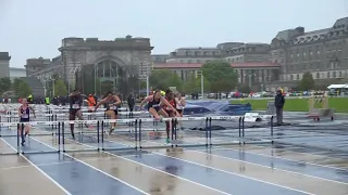 Navy's Katherine Halbert wins 100-meter hurdles