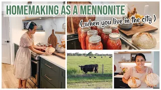 Mennonite Homemaker Days in my Kitchen! | Early Fall Canning & Baking Sourdough