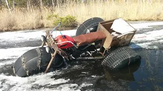 Утопили вездеход! Жесть!