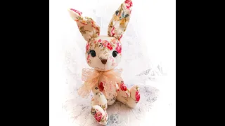 可愛い花柄のうさぎさん＊テディラビットを作りました【making teddy rabbit handicrafts DIY】