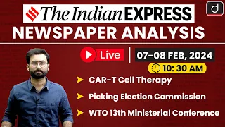 Newspaper Analysis | The Indian Express | 07-08 Feb 2024 | Drishti IAS English