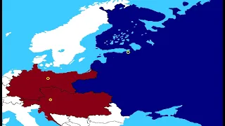 Austro-Hungary and German Empire vs Russian Empire
