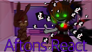 Aftons React to Tik toks || Pt 1 / ? || ⚠️ Flash Warning ⚠️ || Fnaf || (READ DESCRIPTION)