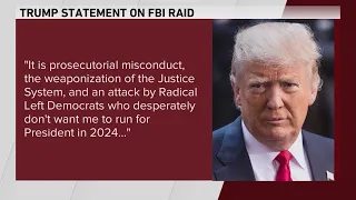 Trump says FBI raided Mar-a-Lago