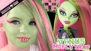 Venus McFlytrap Monster High Doll Costume Makeup Tutorial for Cosplay or Halloween