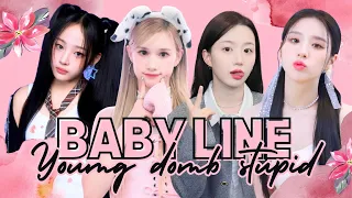 BABY LINE - young dumb stupid [Lyrics video]