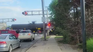 Fast Eastbound Canadian National in Davison Michigan