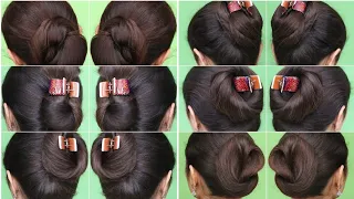 Quick & Simple! Daily Bun Hairstyle With Small Claw Clip | Try This Easy Bun Hairstyle For Summer