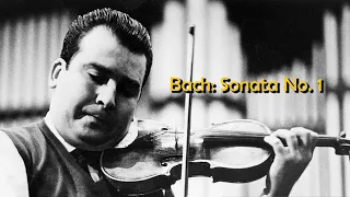 Bach: Violin Sonata No.1 in G minor, BWV 1001 - Christian Ferras, violin (Recorded: 1977)