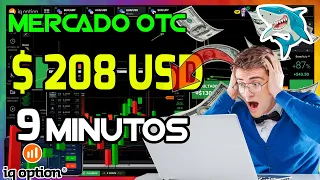 🔴Operativa en Mercado OTC $208 usd Opciones Binarias Velas Japonesas || IQ Option