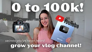 0 TO 100K SUBSCRIBERS IN 2 YEARS! How to grow your YOUTUBE VLOG CHANNEL in 2023 (secret tips!)