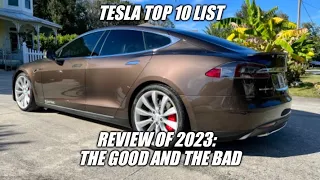 My 2013 Tesla Model S P85+ Top 10 list the good and bad of 2023. 168,000 miles on the battery.