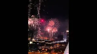 Burj Khalifa - Dubai - New Year fireworks display - 2012