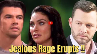 Jealous Rage Erupts: Xander's Explosive Reaction to Brady Stealing Chloe's Kiss!"