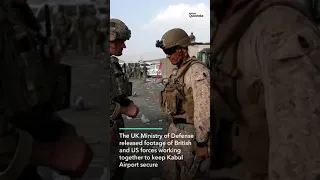 U.S., British Forces Secure Kabul Airport in Afghanistan