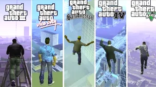 GTA Jumping Off The Highest Building | Comparison Between All GTA Games | EGC