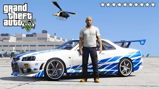 ESCAPING 10 POLICE STARS WITH F&F VEHICULES IN GTA 5 !