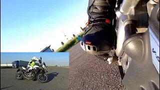 Practice makes perfect - Rear brake on turns - VStrom 650