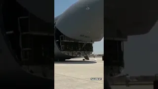 Largest aircraft of the US military C-5 Galaxy nose opening 😱