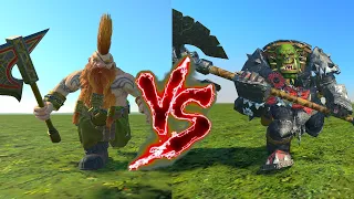 Gotrek VS Grimgor Ironhide. Total War Warhammer 3