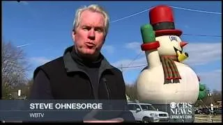 Giant snowman gets frosty reception from city