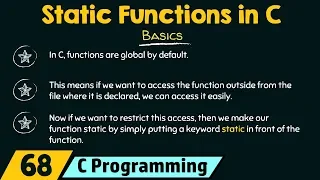 Static Functions in C