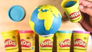 Como hacer el planeta Tierra con plastilina, paso a paso