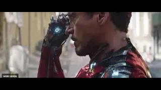 Iron Man's Bleeding Edge Armour suit up scene.Movie : Avengers Infinity War (2018)