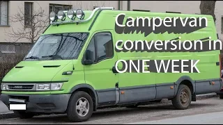 VAN TOUR | Campervan conversion in ONE week!! | Iveco Daily | vanlife?