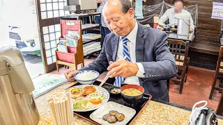 炸豬排丼！炸豬排！令人震驚的點單數量！手工製作日式定食！純樸的大眾食堂丨Japanese Good Old Diner