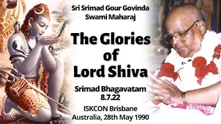 002. The Glories of Lord Shiva | Srila Gour Govinda Swami | SB 8.7.22 | 27th Oct 1990 | Australia