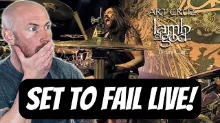 Drummer Reacts To| LAMB OF GOD Set To Fail Art Cruz Drum Cam FIRST TIME HEARING Reaction