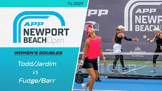 2023 Newport Beach Open I Women's Doubles I Todd , Jardim vs. Fudge , Barr