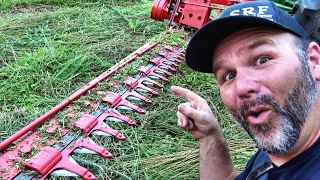 Old time mowing technology with a new twist! See how it works! Save time mowing!