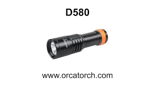 OrcaTorch D580 dive torch review & testing