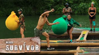 Trepidante juego por brochetas como recompensa en Survivor México  | Survivor México 2023