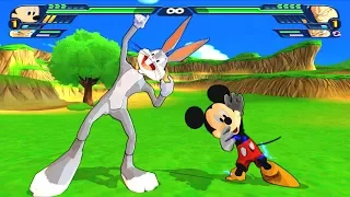 MICKEY MOUSE AND BUGS BUNNY FUSION INTO BUCKEY THE BUNNY MOUSE | DBZ Tenkaichi 3 (MOD)