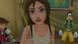 Kingdom Hearts Final Mix (PS4) Cutscene #38 The Party Scolds Clayton