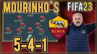 Replicate Jose Mourinho's 5-4-1 Roma Tactics in FIFA 23 | Custom Tactics Explained