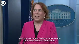 Jeopardy! champion Amy Schneider visits White House for Transgender Day of Visibility