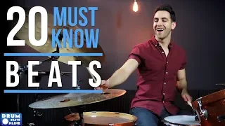 20 MUST KNOW Drum Beats For Beginner Drummers | Drum Beats Online