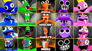 ROBLOX Rainbow Friends EVOLUTION of ALL JUMPSCARES in All Games #9 (Minecraft, Garry's Mod, Mobile)