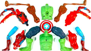Assemble Marvel Avengers Hulk Smash, Spiderman And Sirenhead
