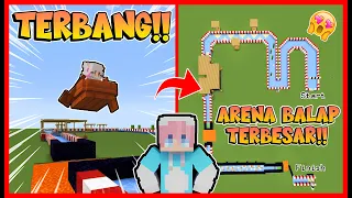 ATUN BANGUN ARENA BALAP TERBESAR PENUH JEBAKAN UNTUK MOMON !! Feat @sapipurba Minecraft