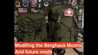 Modifying my Berghaus Munro back Pack and future Mods to come.