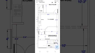 16*39 house plan | 60 gaj house design | 625 square feet house design | #16x39 #16*39 #16/39 #16by39